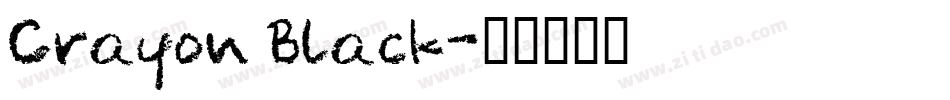 Crayon Black字体转换